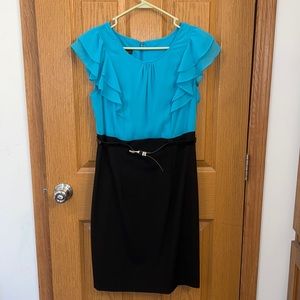 ALYXdress Ruffled sleeve top with straight skirt